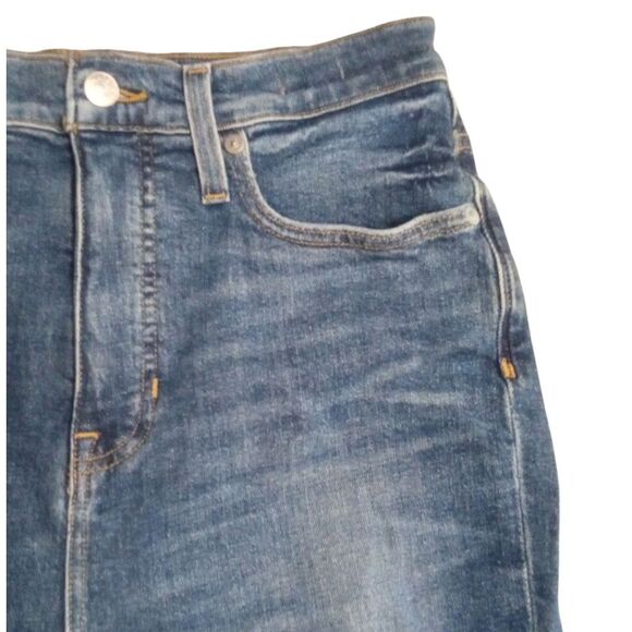 Madewell The Mom Jean In Medium Ellwyn Wash Zip Fly Size 28 - Picture 5 of 11